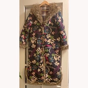 Floral & Fur Jacket